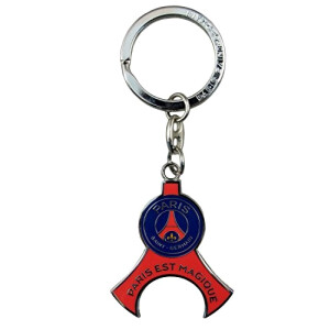 Porte-clé PSG bleu métal