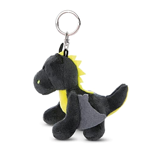 Porte-clé Dragon gris métal en peluche variant 1 