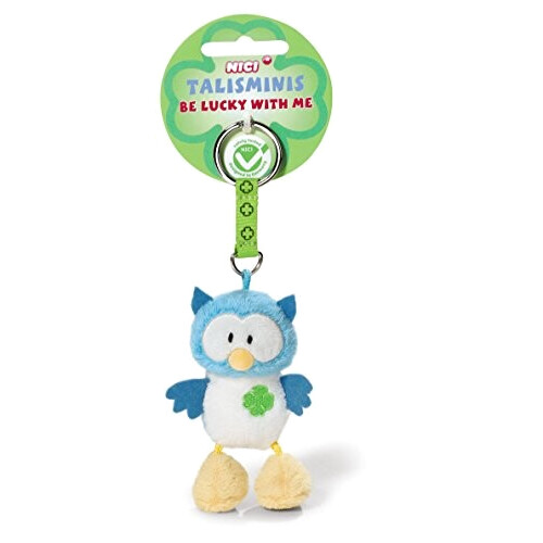 Porte-clé Hibou en peluche 7 cm