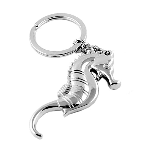 Porte-clé Hippocampe argent