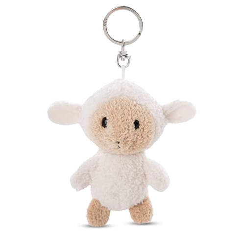 Porte-clé Mouton blanc en peluche