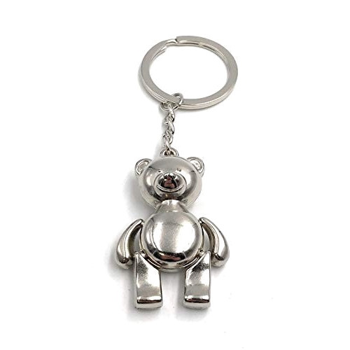 Porte-clé Ours argent