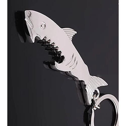 Porte-clé Requin argent variant 3 