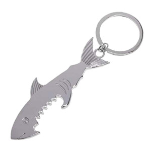 Porte-clé Requin argent. métal