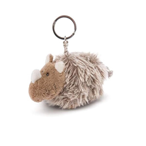 Porte-clé Rhinocéros en peluche 10 cm