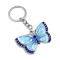 Porte-clé Papillon bleu - miniature