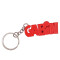 Porte-clé rouge plastique 8 cm - miniature